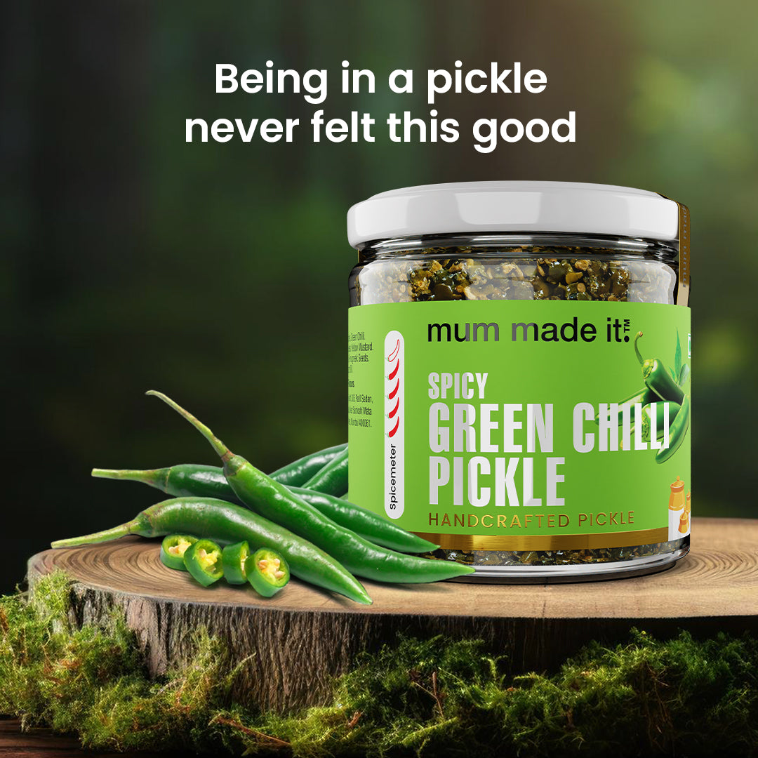 Spicy Green Chilli Pickle